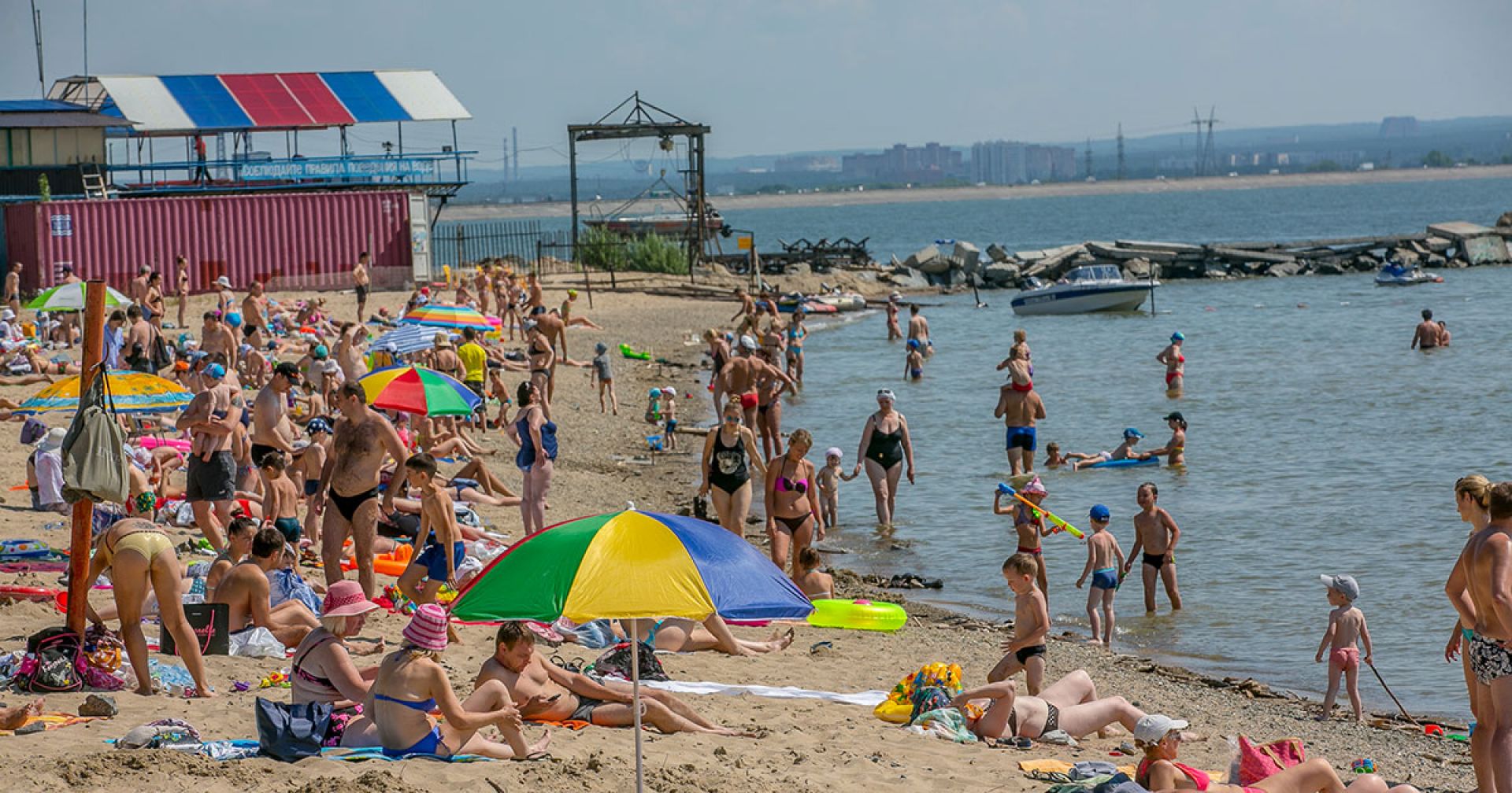 пляж обское море в новосибирске