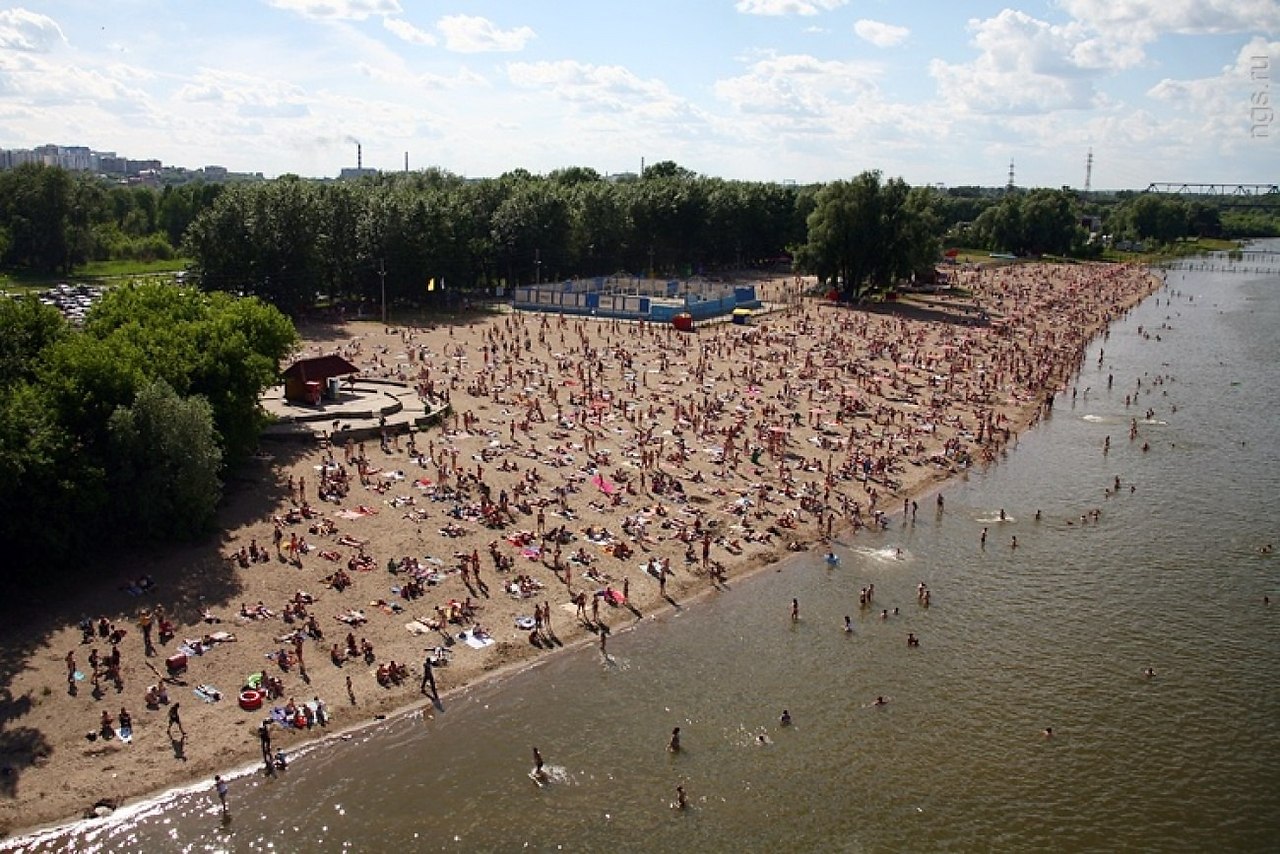 Новосибирск Обское море пляж