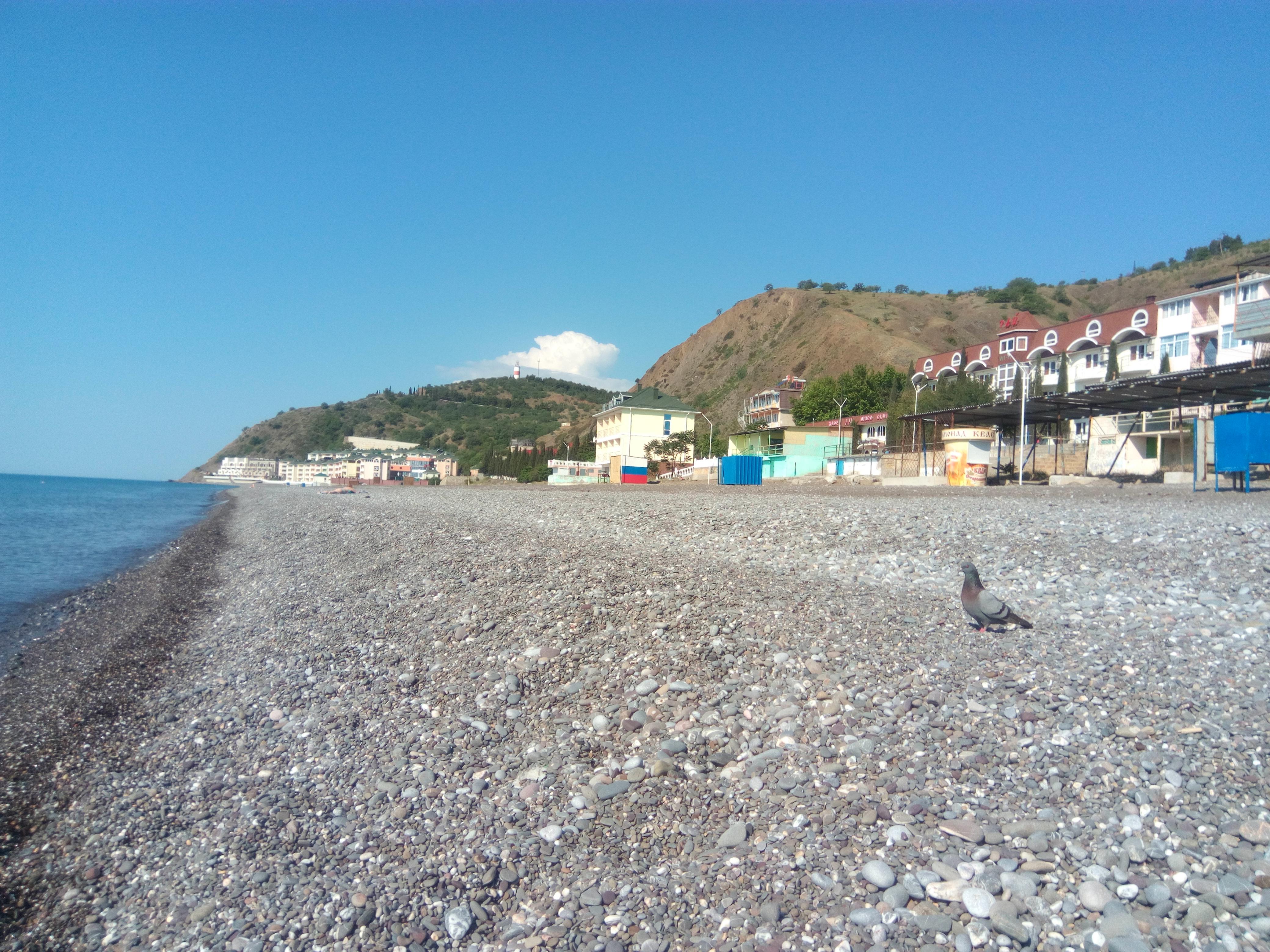 Пляж поселок Рыбачье Крым