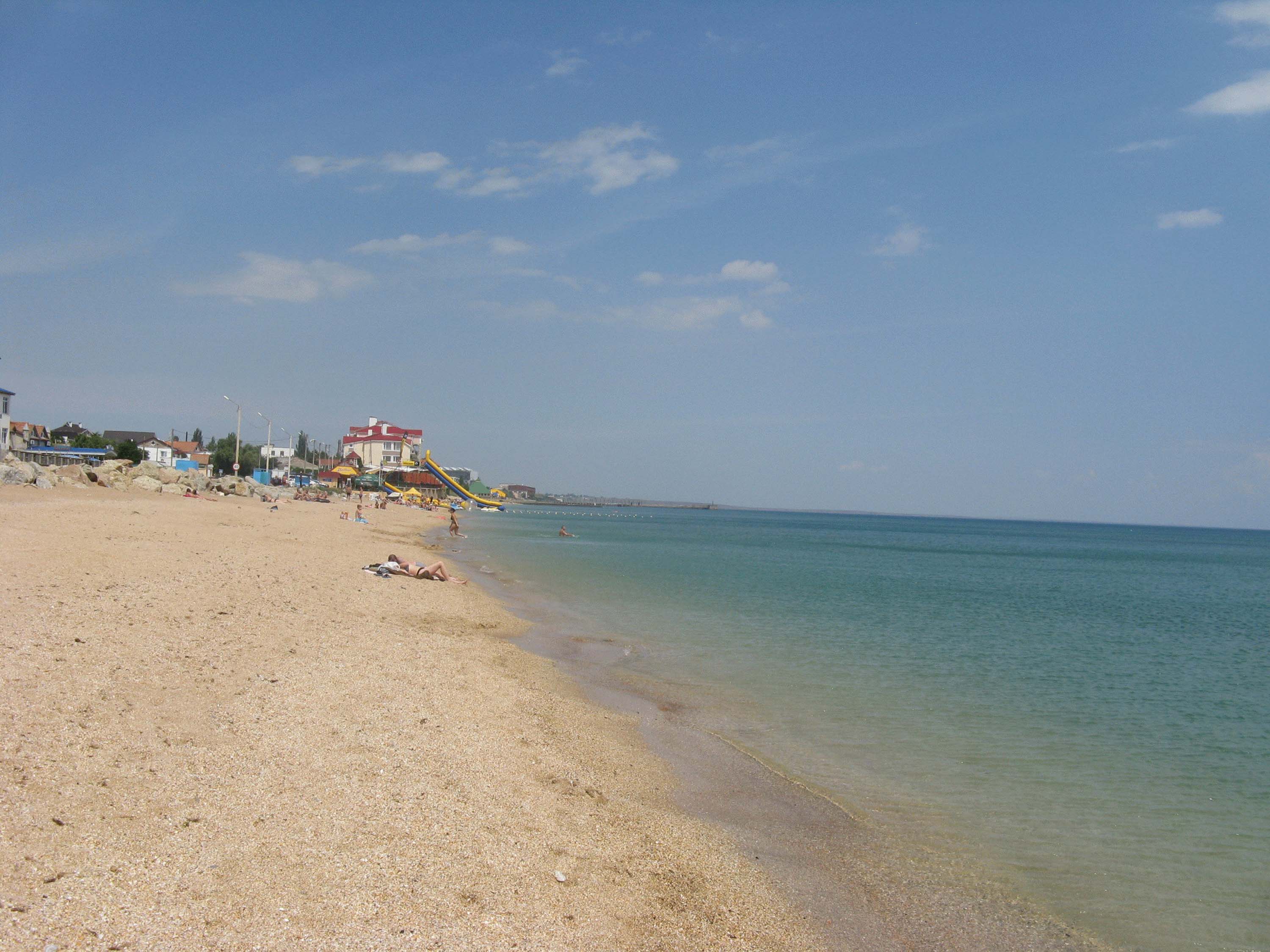 поселок приморский крым пляж