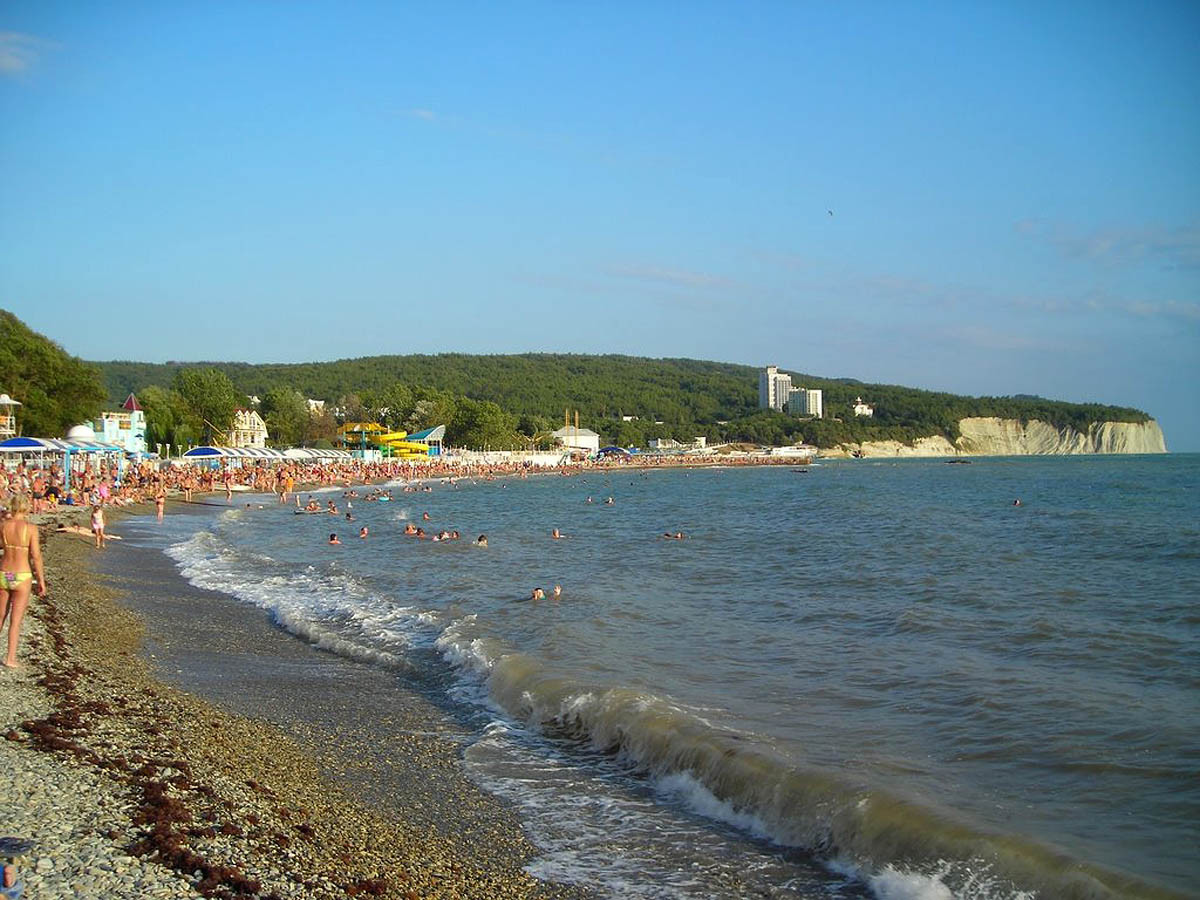 Пляж села Дивноморское