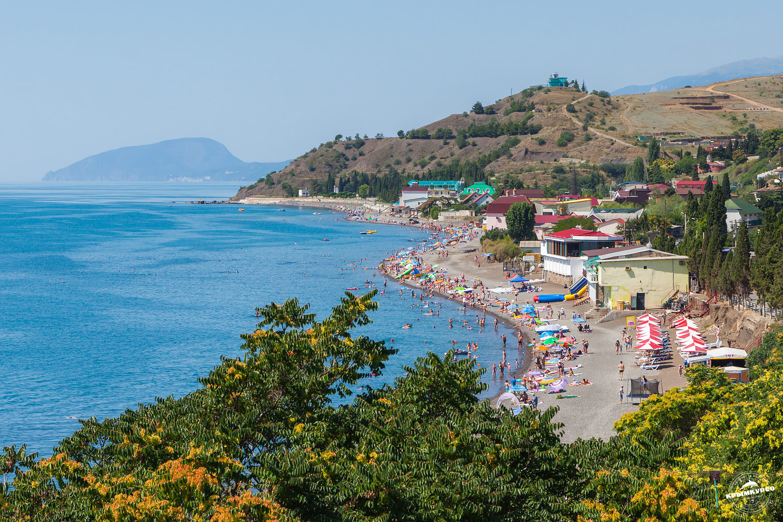 пляжи поселок морское