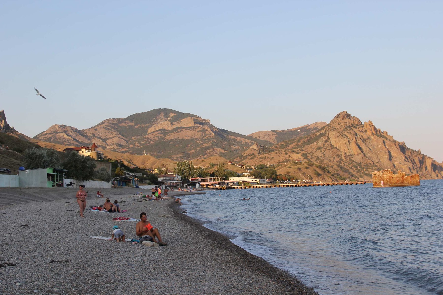 Поселок курортное Крым пляж