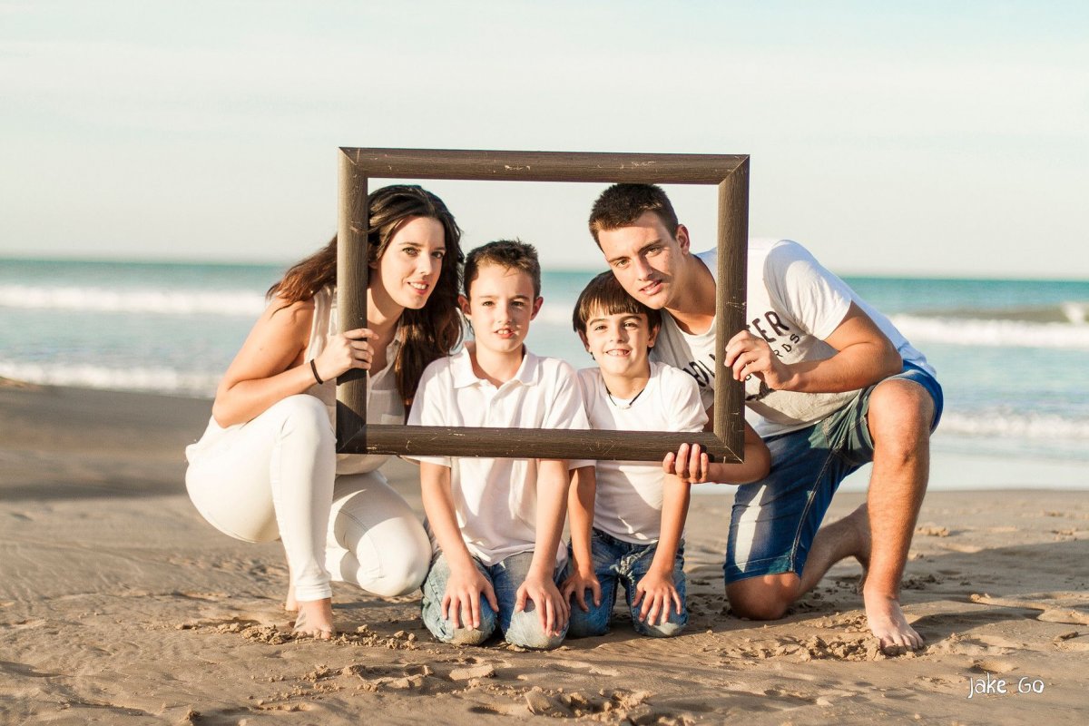 семейные фото на пляже