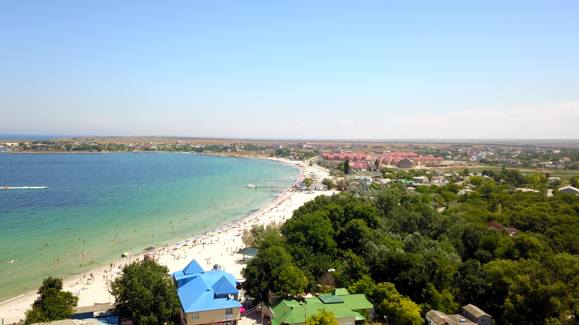 Поселок Черноморское Крым пляж