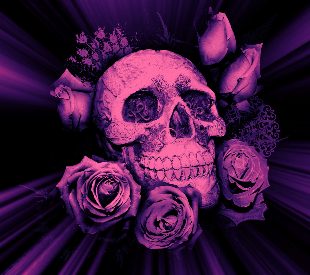 Фиолетовый череп