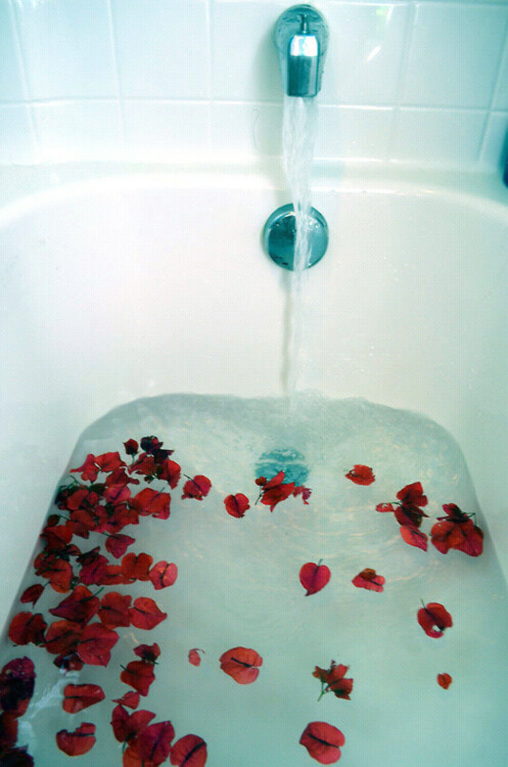 Парень оттрахал свою жену в розовом белье в ванной с лепестками роз