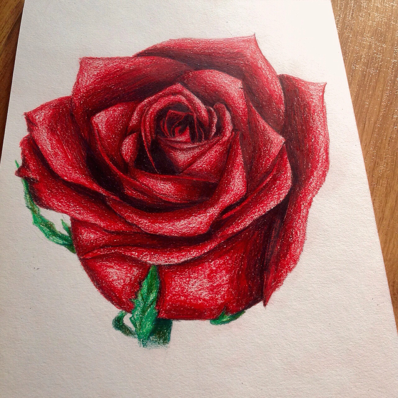 Нарисовать розу