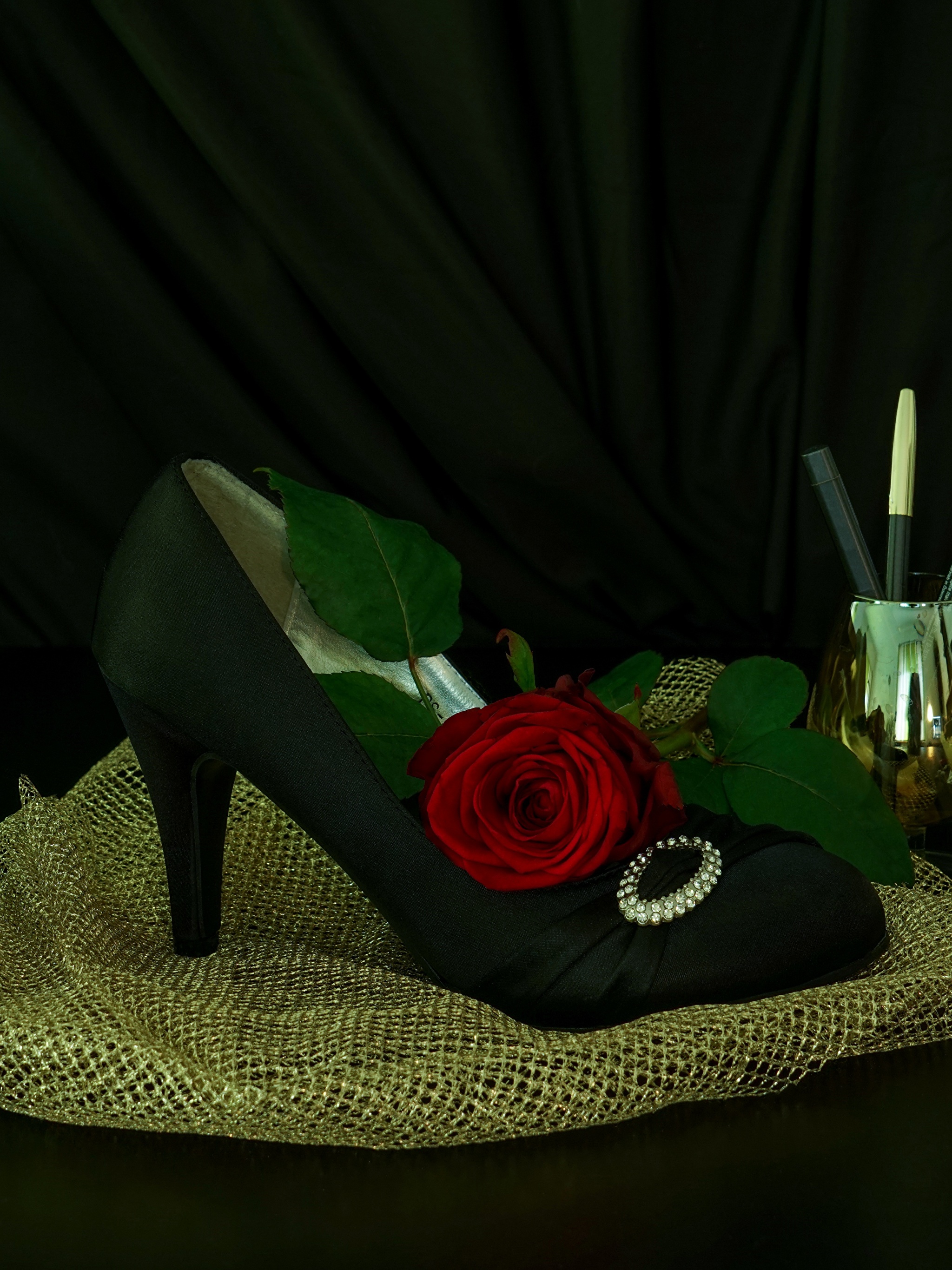 Туфли с розами