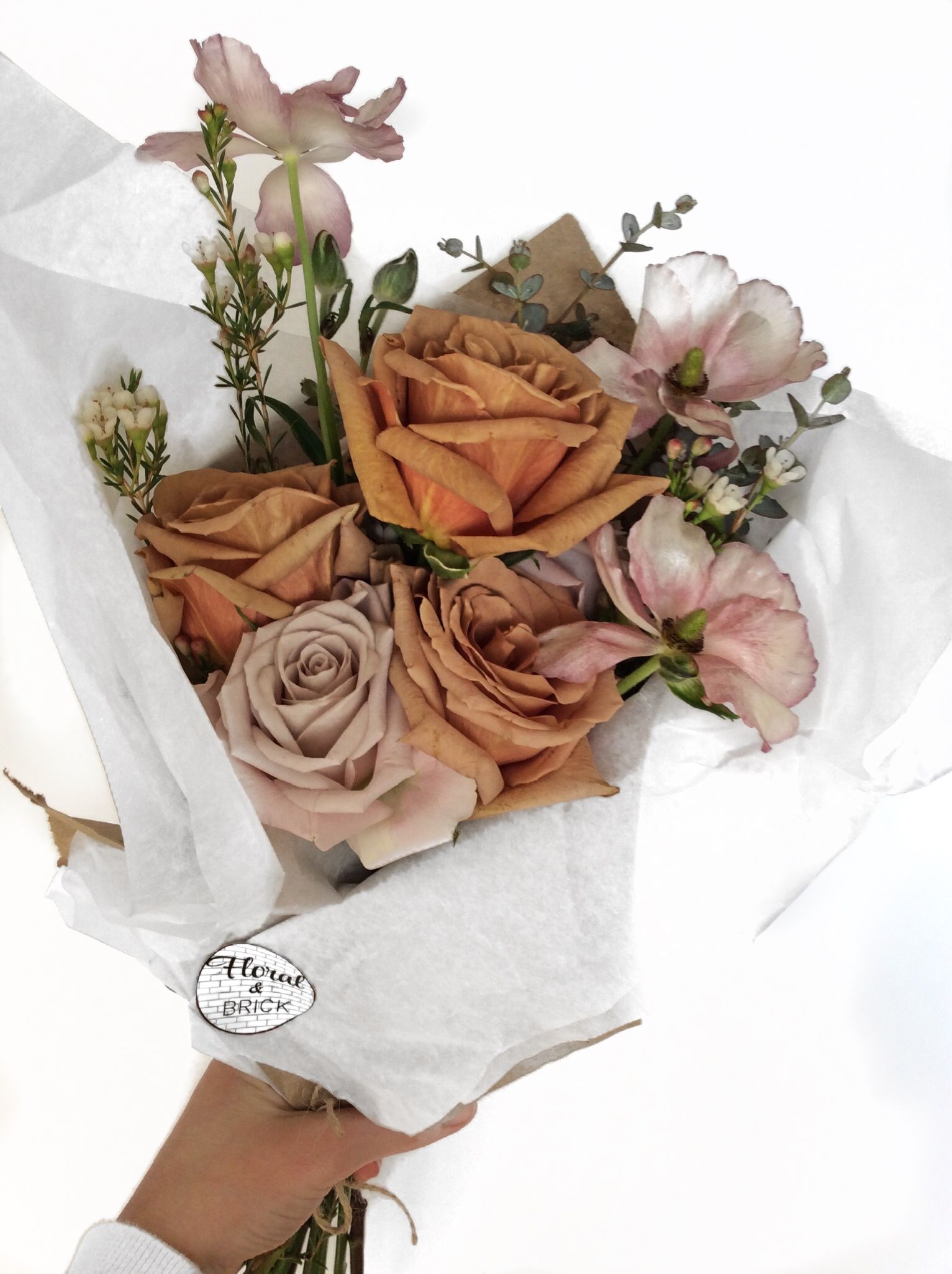 Букет невесты роза Тоффи
