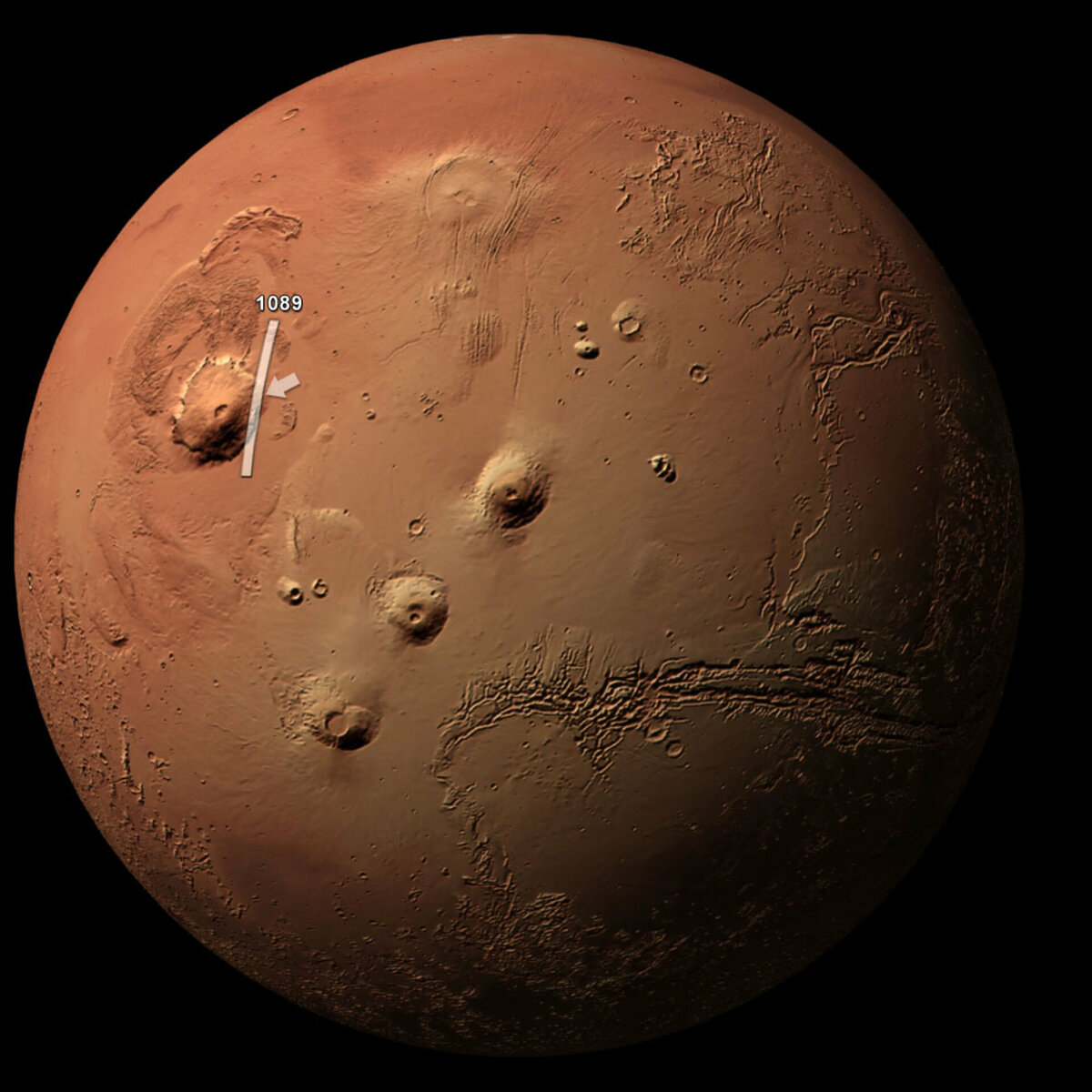Марсианский вулкан Олимп