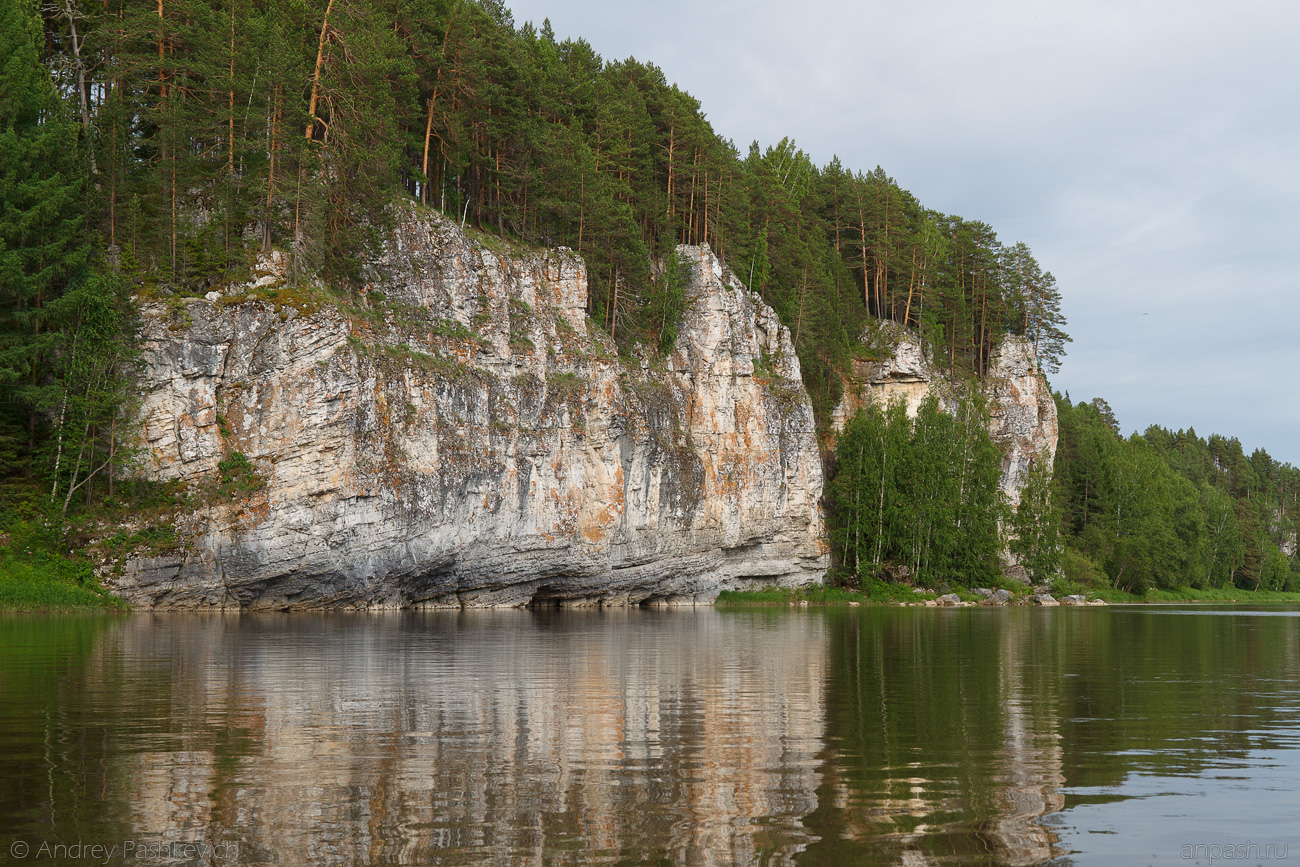 Скалы на реке Чусовой