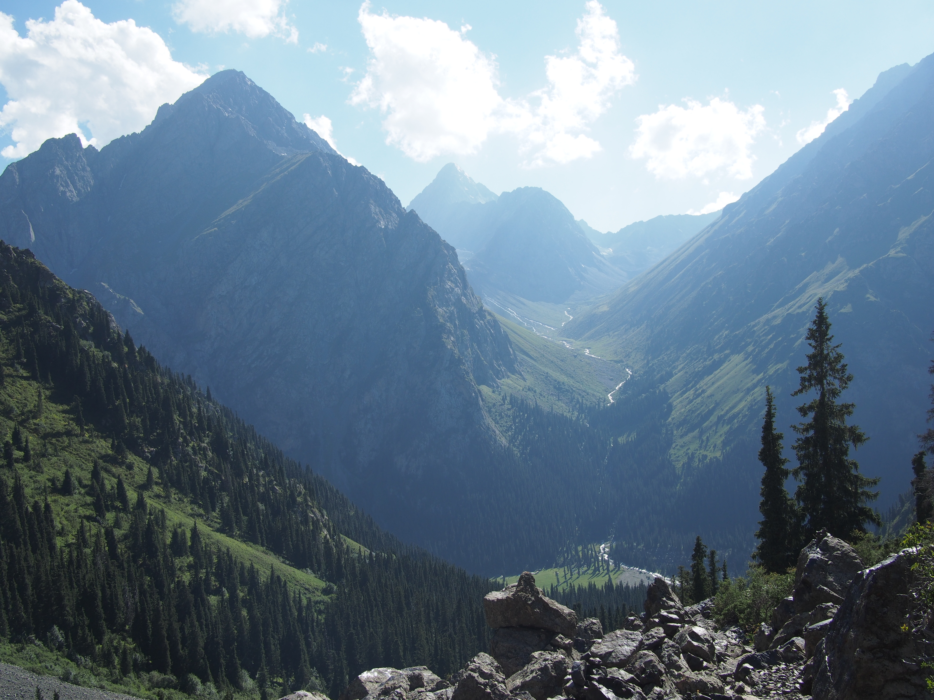 Горы Кыргызстана вид сверху Тянь Шань горы