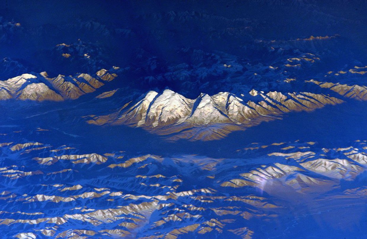 Гималаи горы вид из космоса