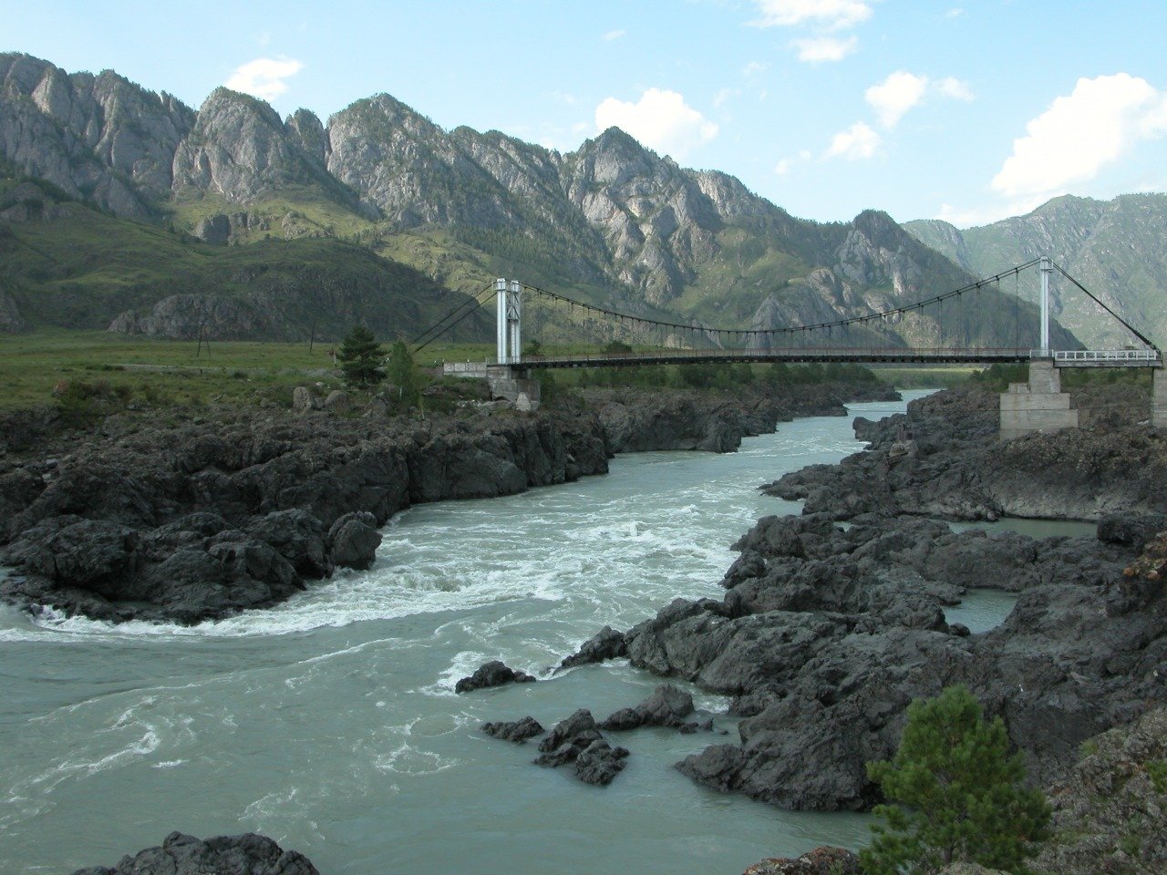 Республика Алтай Ороктойский мост