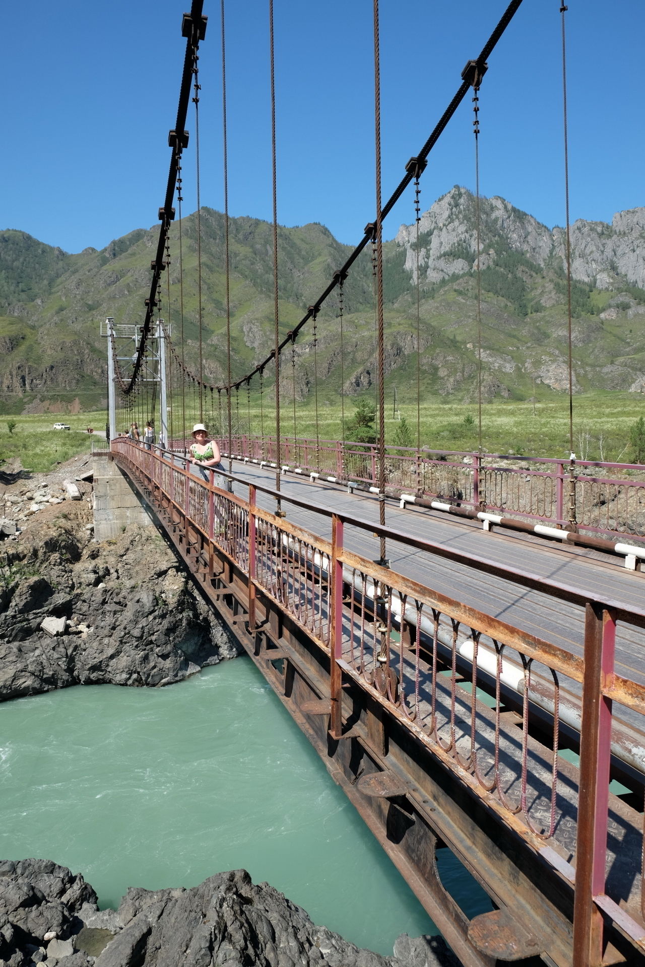 Чемал Ороктойский мост горный Алтай
