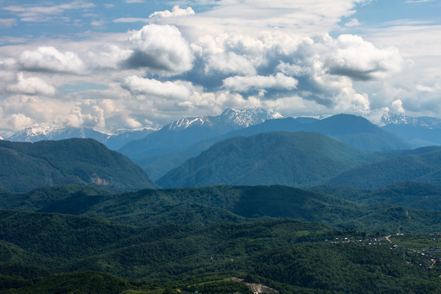 Вид с горы Ахун на Адлер