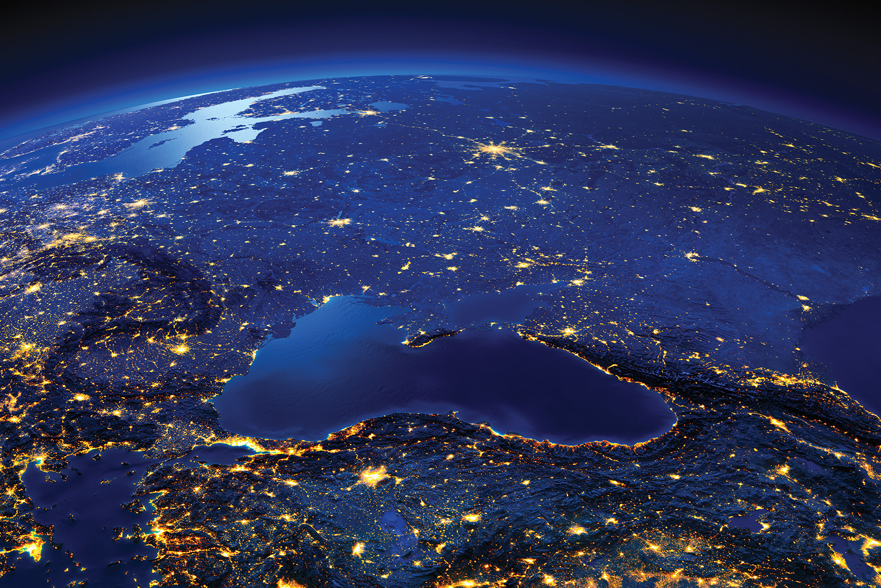 фото ночной земли из космоса высокого разрешения