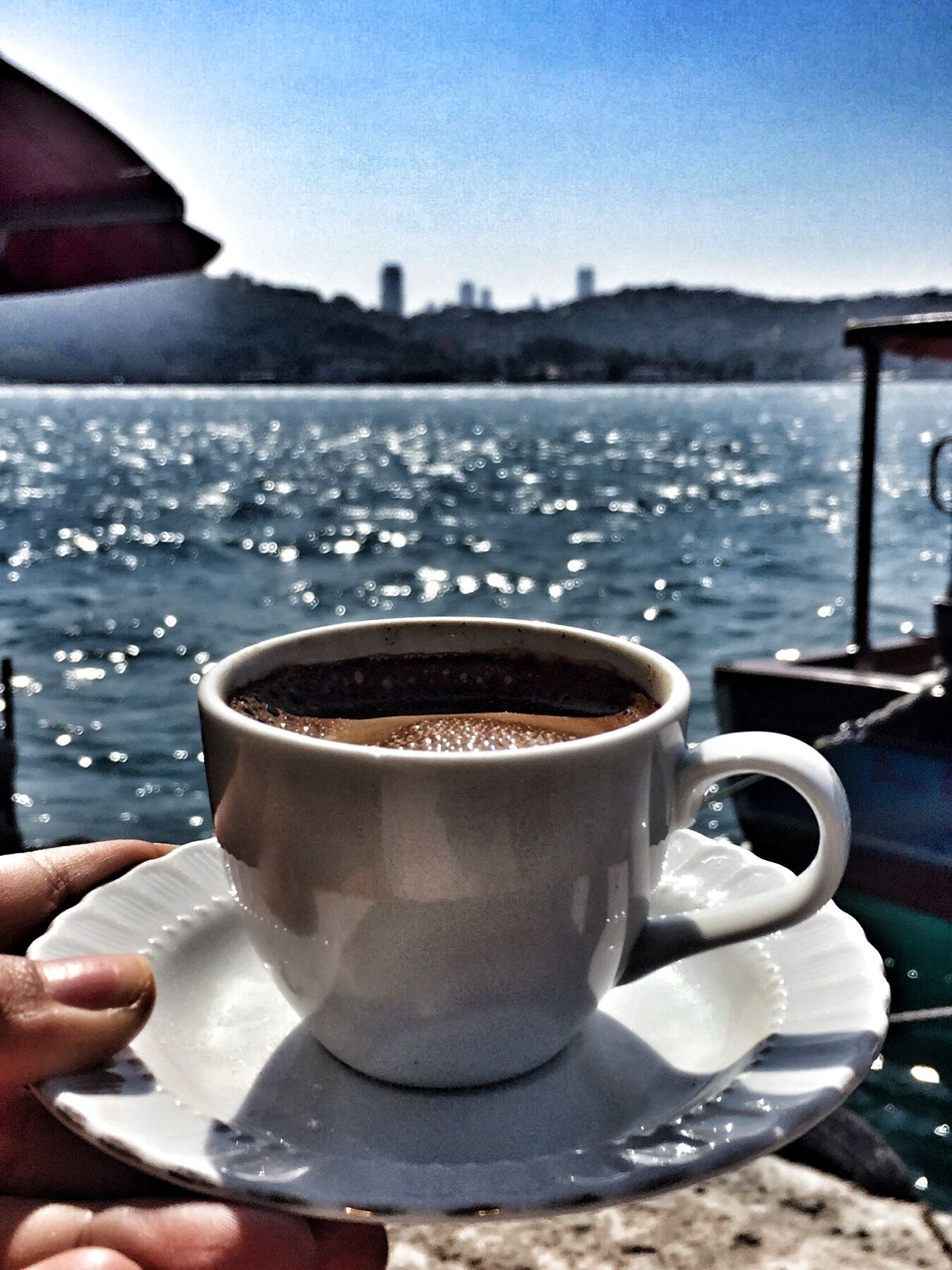 картинки чашка кофе море