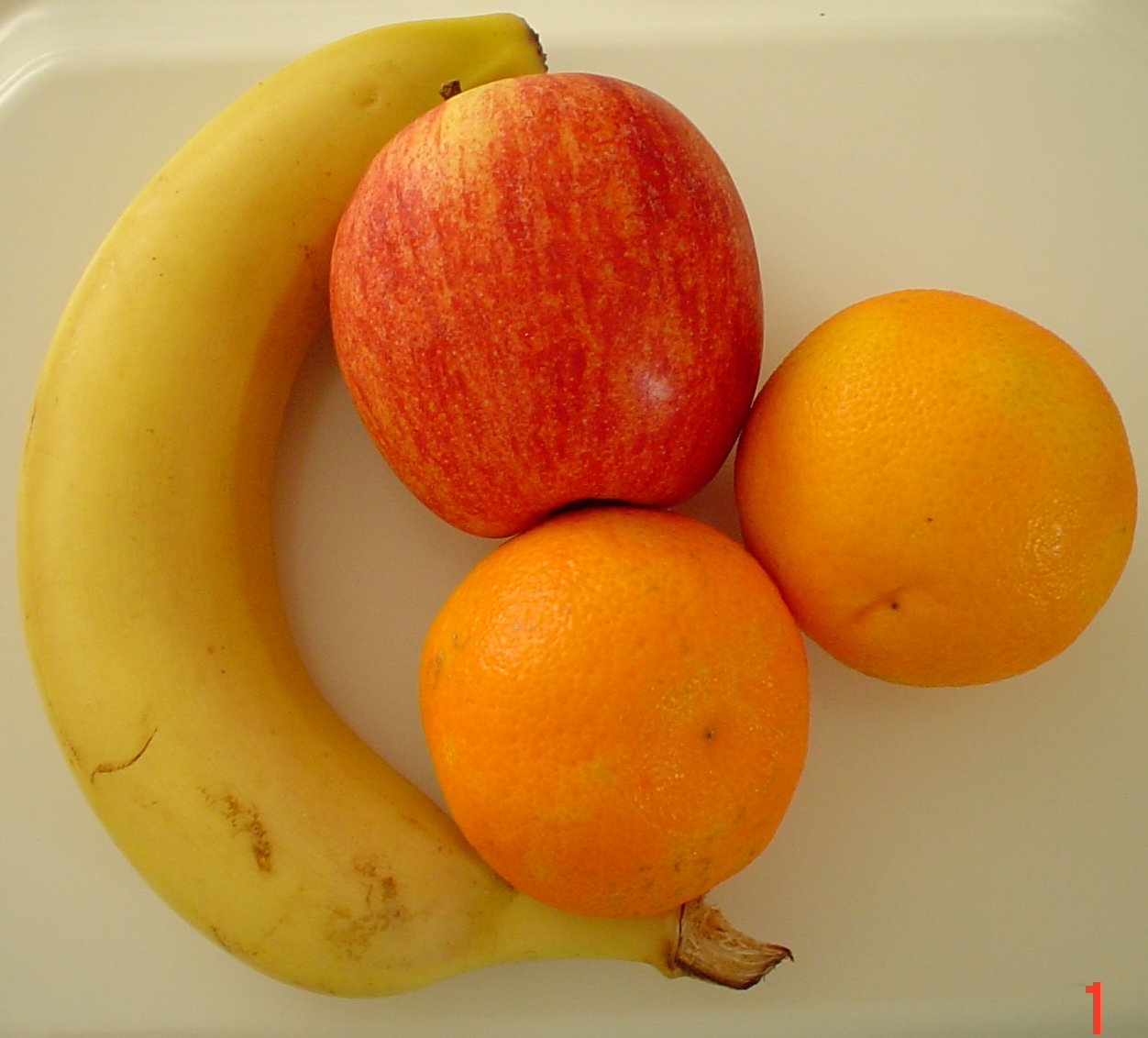 Разные фрукты по отдельности