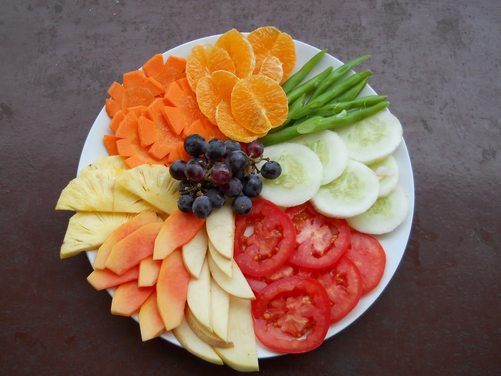 Зарезка фруктов и овощей