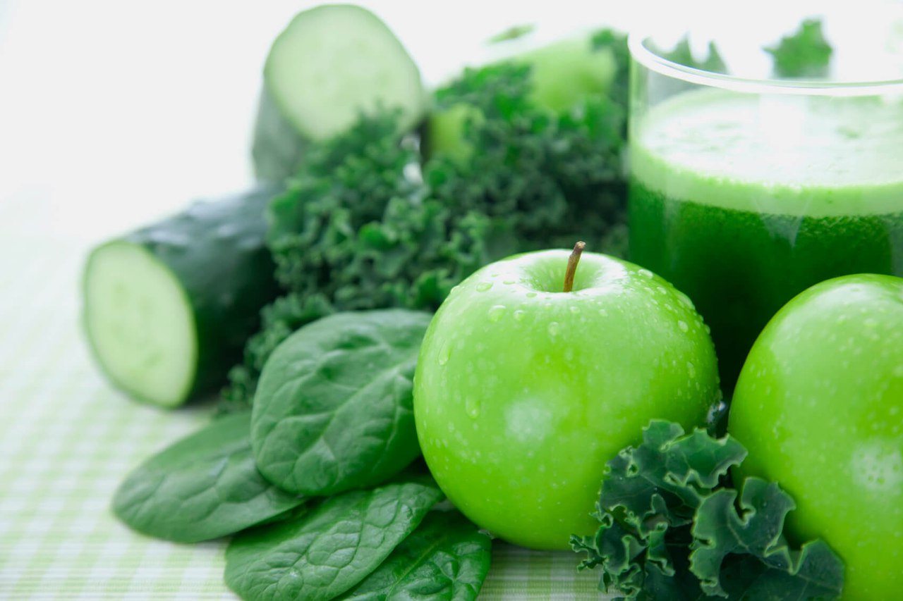 Зелёные продукты питания