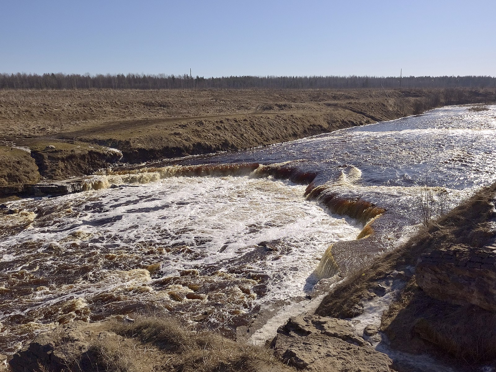 Гертовский водопад зимой