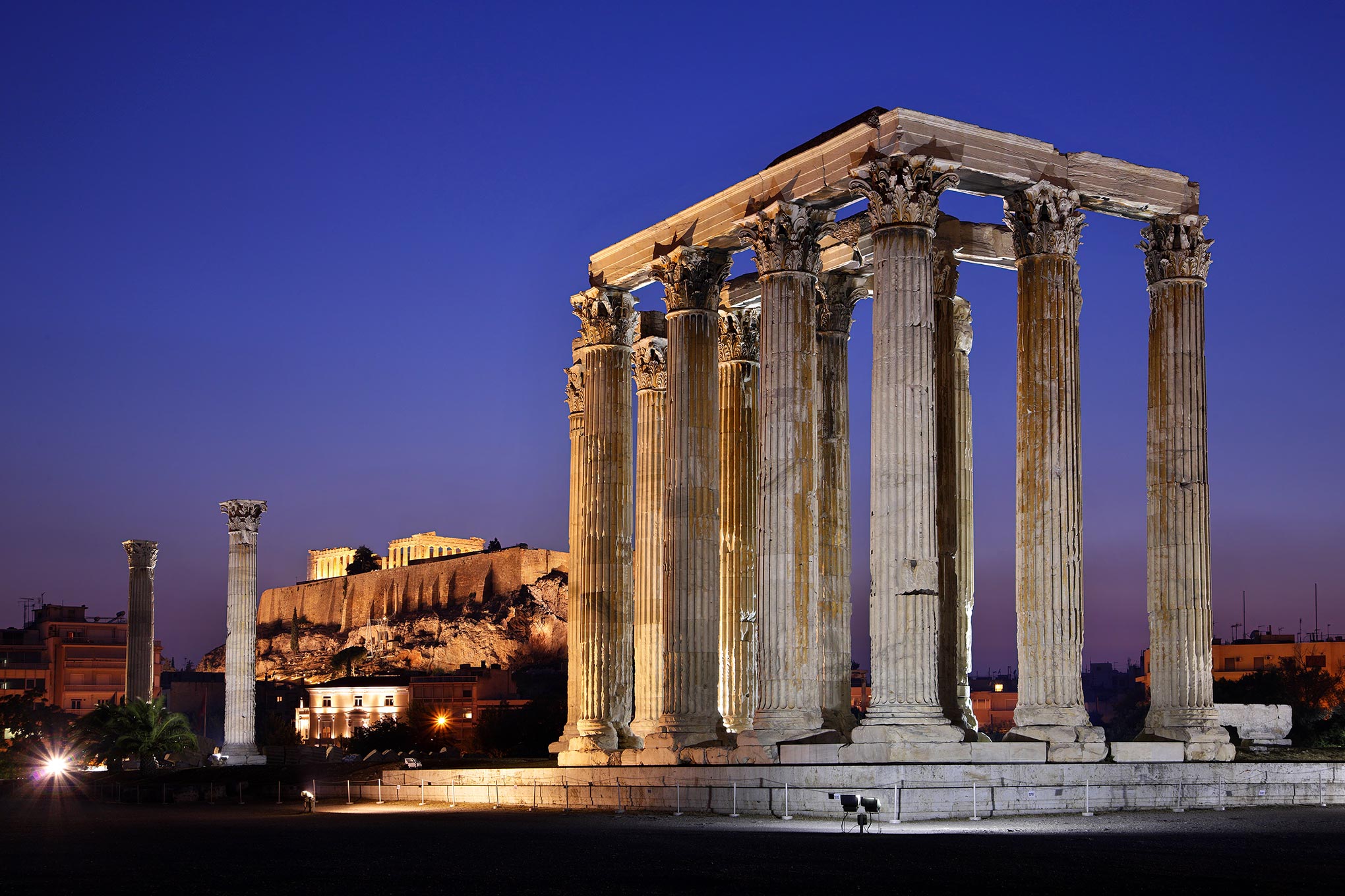 Достопримечательности Афины Греция храм Зевса олимпийского,