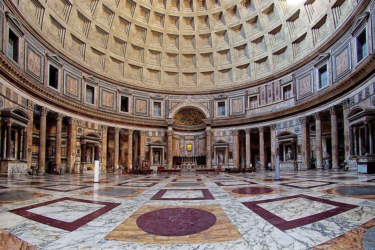 Пантеон Рим внутри