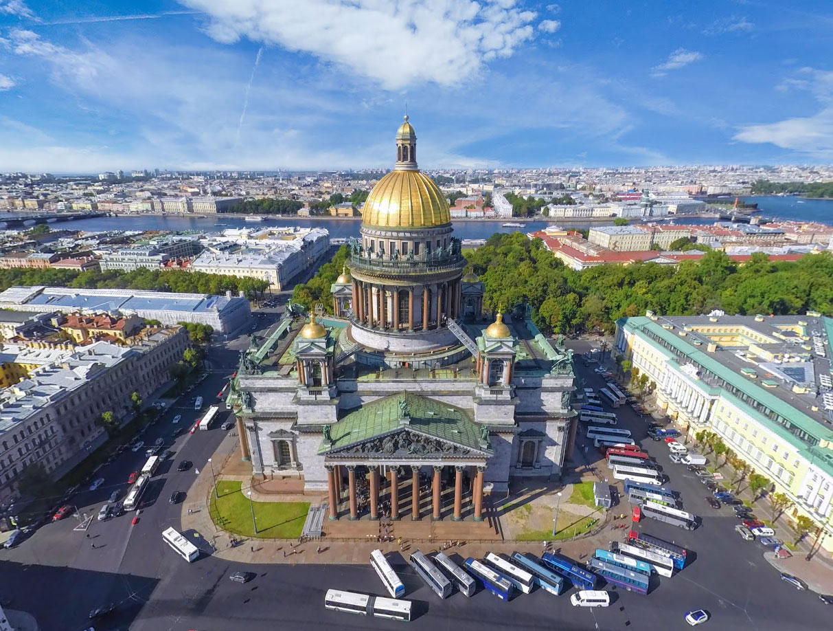Казанский собор с высоты птичьего полета