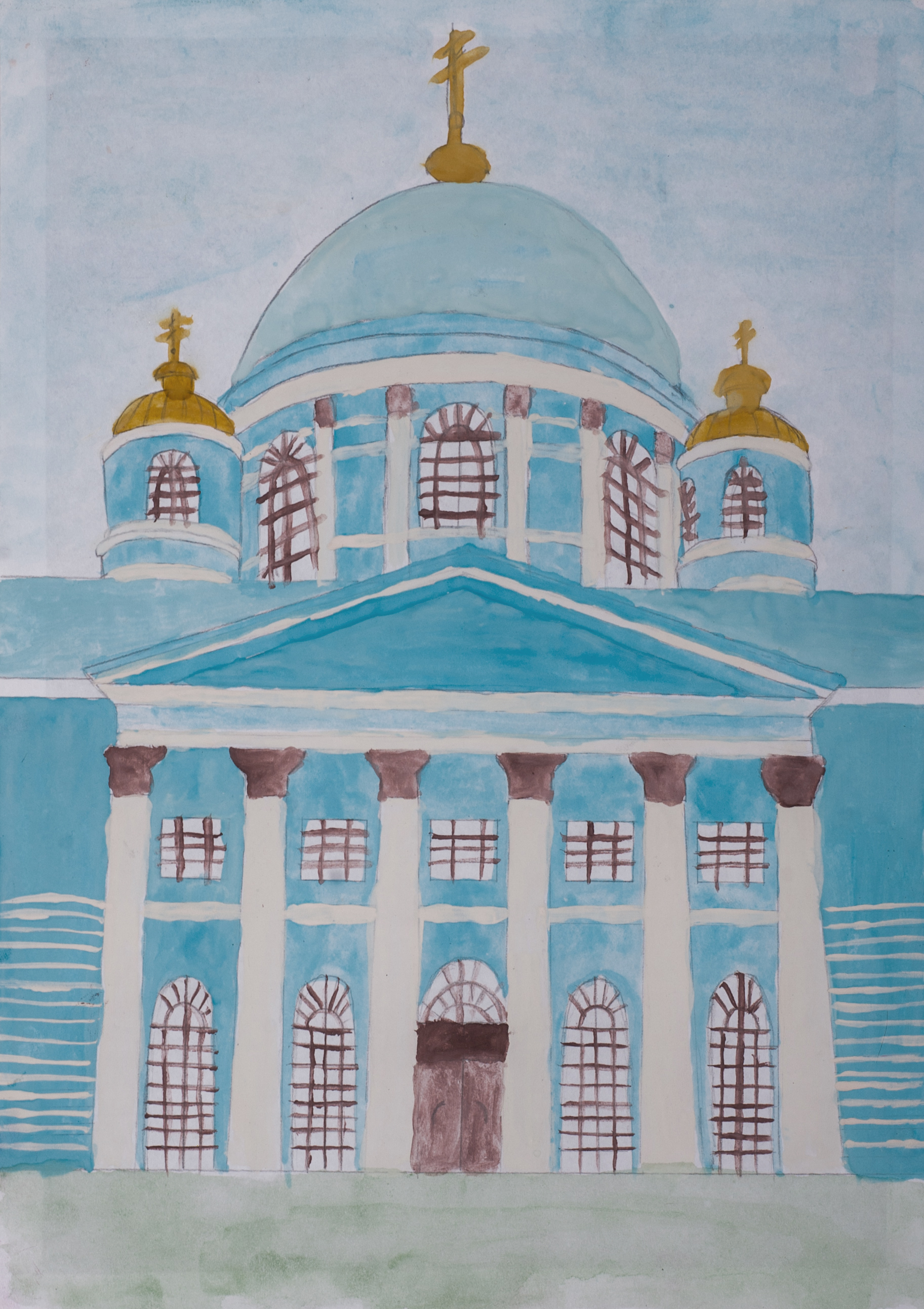 Рисунки Знаменского собора город Курск