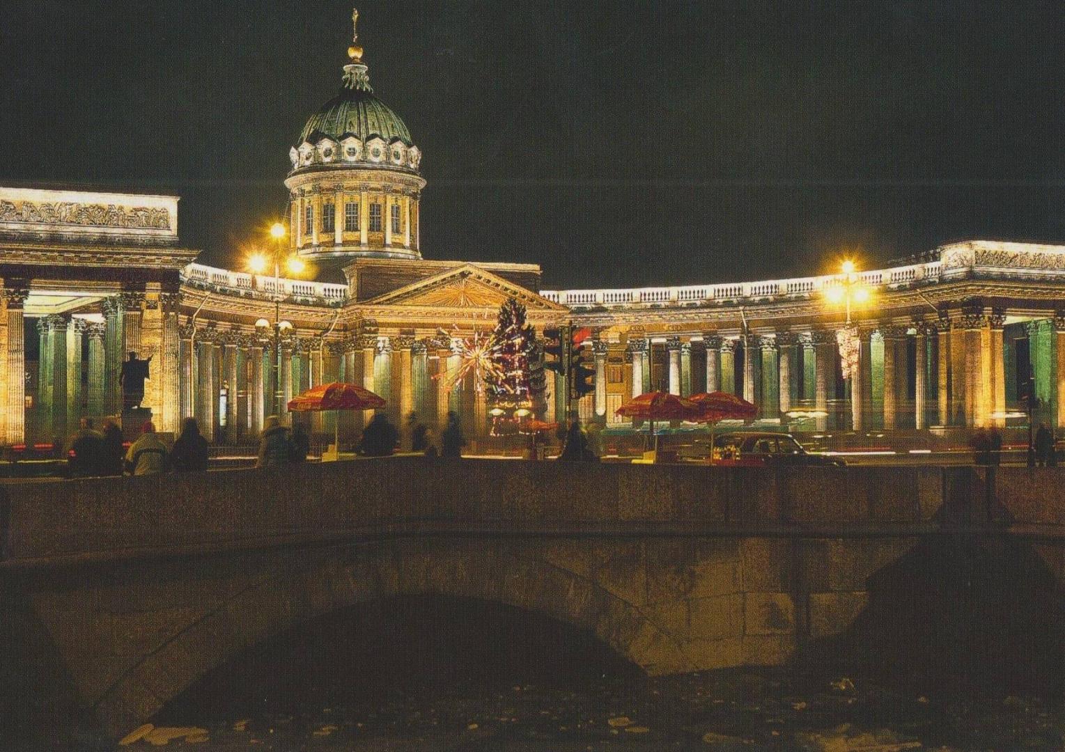 казанский собор ночью