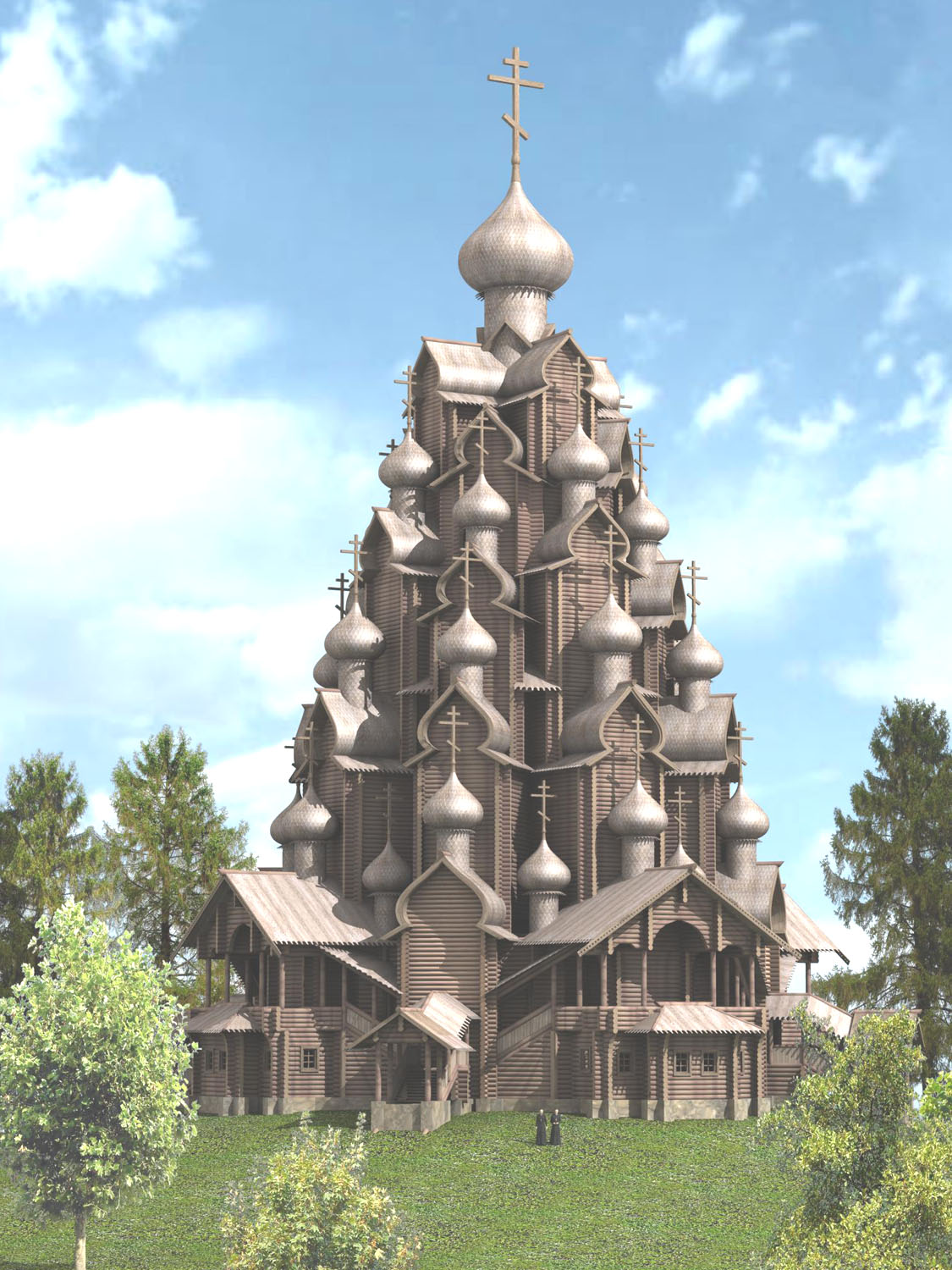Деревянный храм Николая Чудотворца на Троицкой горе