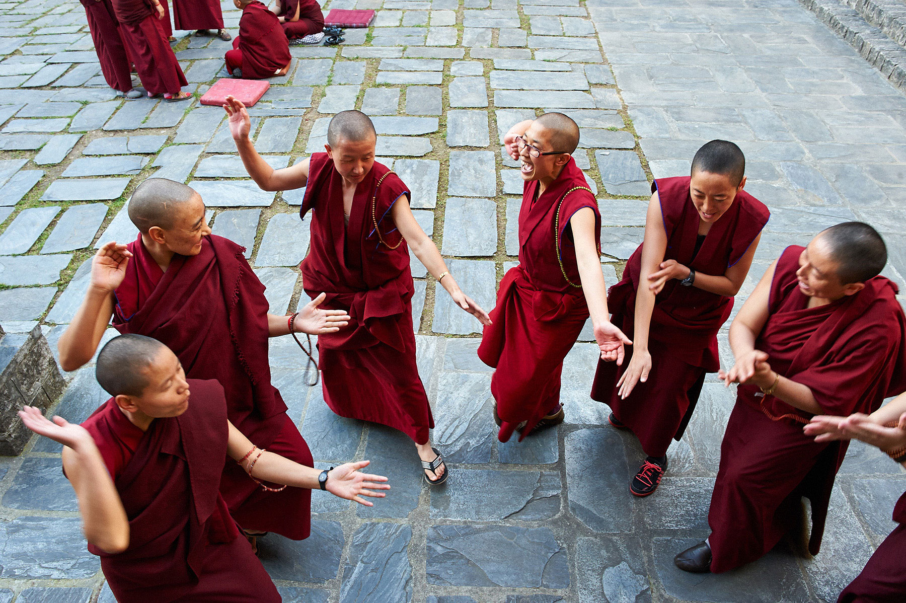 Буддистские монахини в Тибете