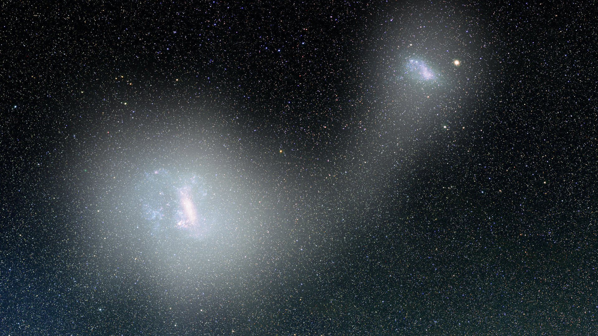 Большое магелланово облако какая галактика. Магеллановы облака Галактика. Галактика большое Магелланово облако. Малое Магелланово облако и большое Магелланово. Млечный путь и Магеллановы облака.