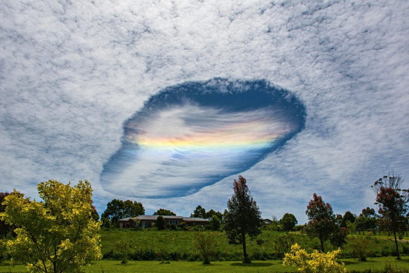 Эффект Fallstreak облака