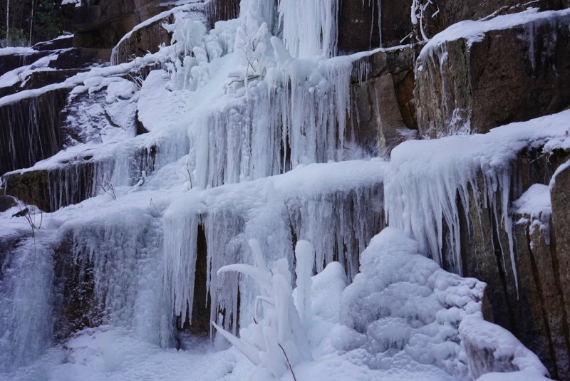 Ледяной водопад Красноярск на Столбах