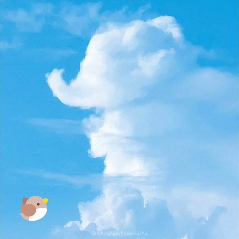 Облако похожее на слона