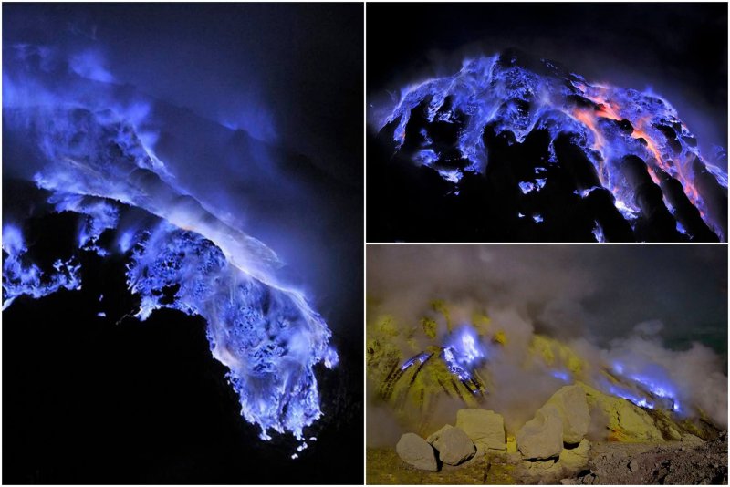Голубая лава вулкана Кавах Иджен