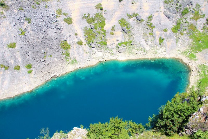 Голубое озеро Хорватия котловина
