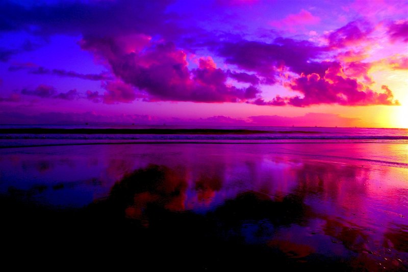 Фиолетовые облака обои 4к