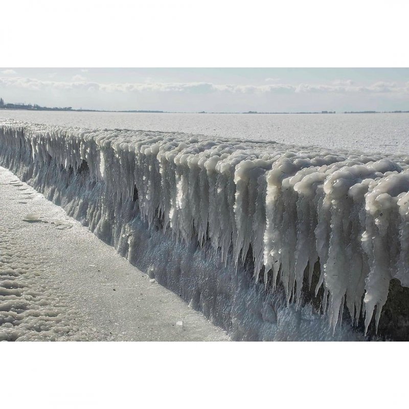 Озеро Мичиган лед