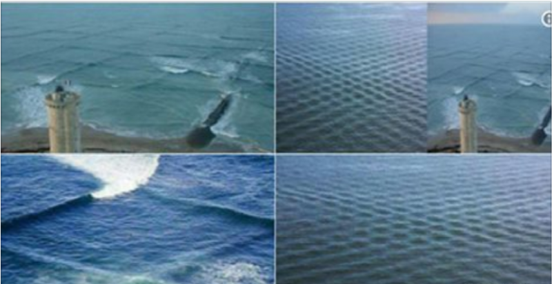 Квадратные волны на море