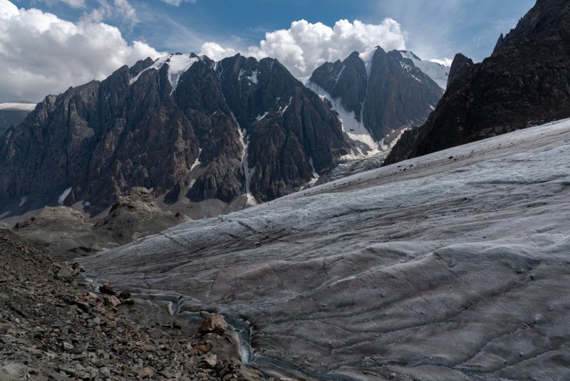 Софийский ледник Алтай в мае