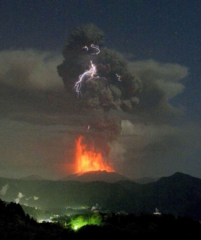 Стихийные бедствия извержение вулкана
