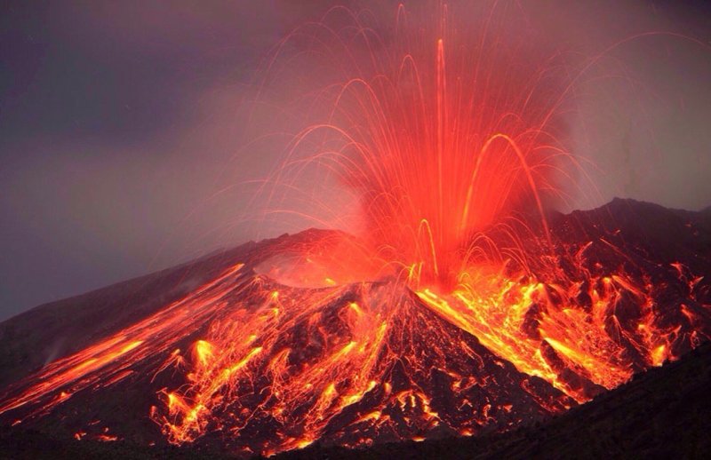 Извержение вулкана в Гватемале