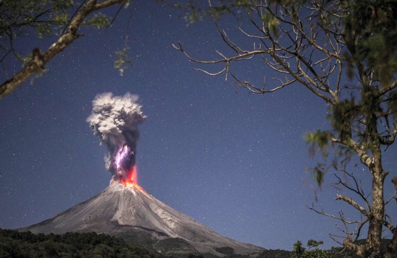 Извержение вулкана Калима