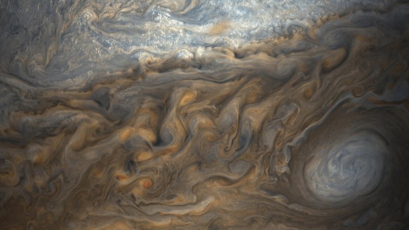 Снимки облаков Юпитера