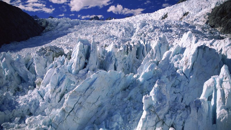 Горный ледник в Альпах