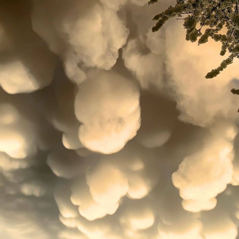Вымеобразные облака Новосибирск